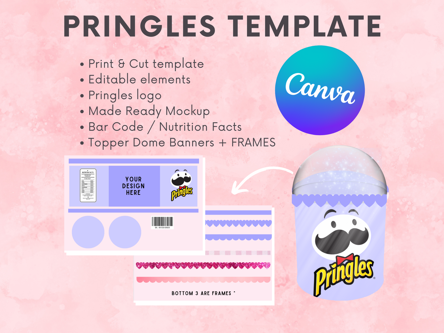 Pringles Can Canva Template