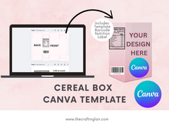 Plantilla de Canva para caja de cereales 0.95 oz
