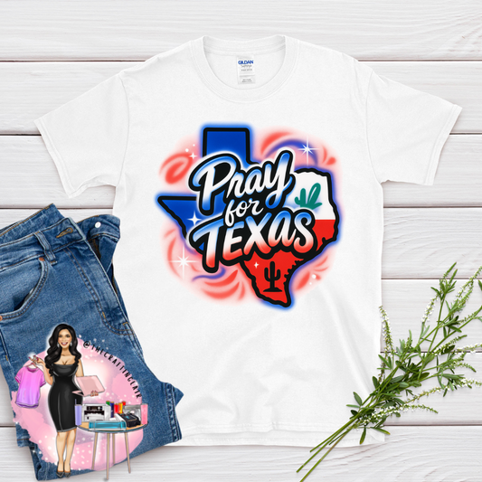 Pray for Texas 100% Cotton Fundraiser T-Shirt – Support Flood Relief