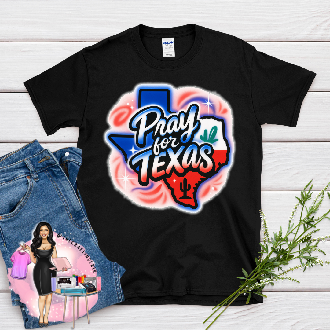 Pray for Texas 100% Cotton Fundraiser T-Shirt – Support Flood Relief