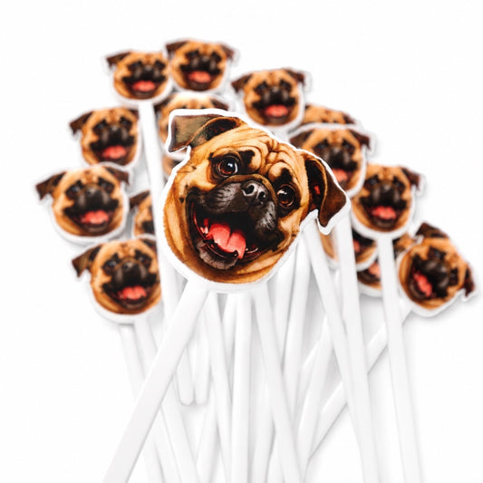 Custom Pet Drink Stirrers | Personalized Dog, Cat & Pet Cocktail Stirrers