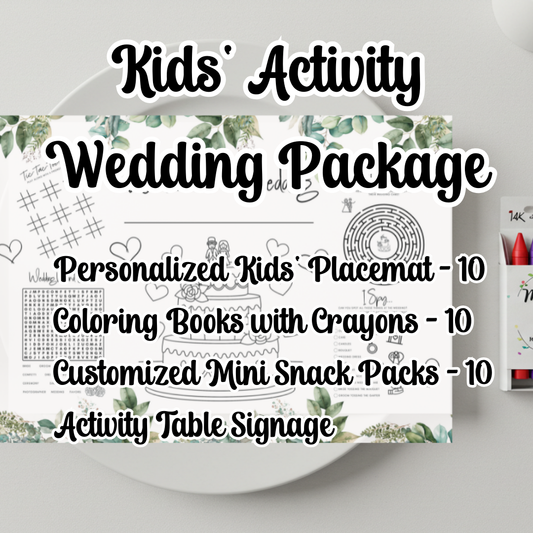 Kids' Activity Wedding Package