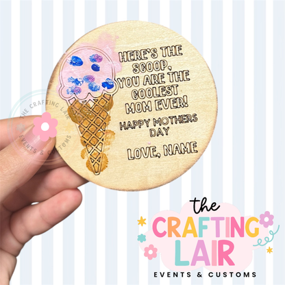 Custom Mother’s Day Paintable Magnet Gift