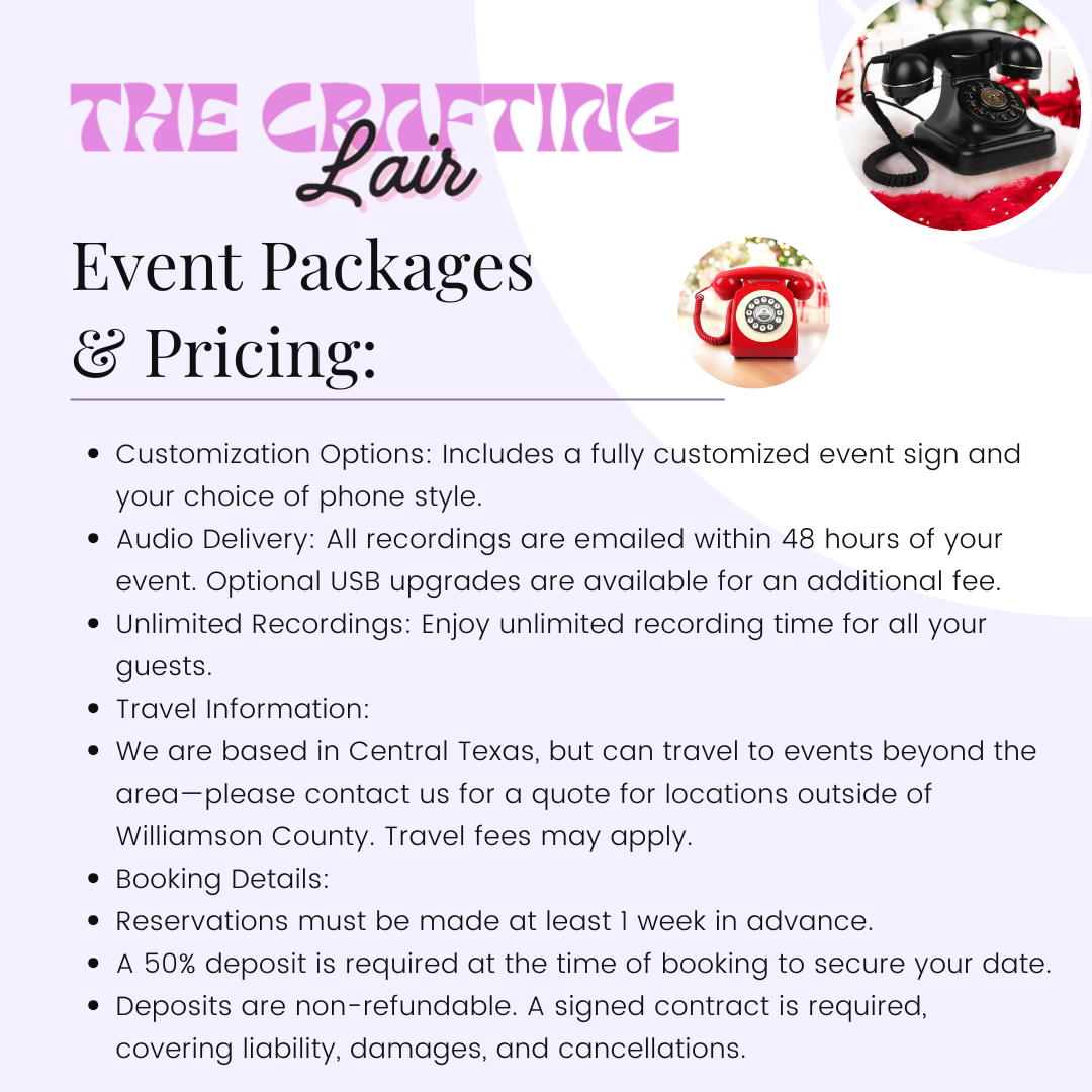 Audio Guest Book Rental