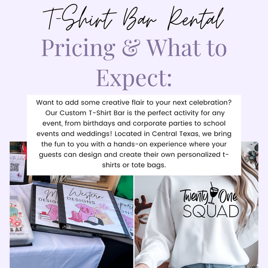 T-Shirt Bar Rental