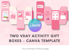 Cajas de actividades de Canva para el Día de San Valentín (juego de 2)
