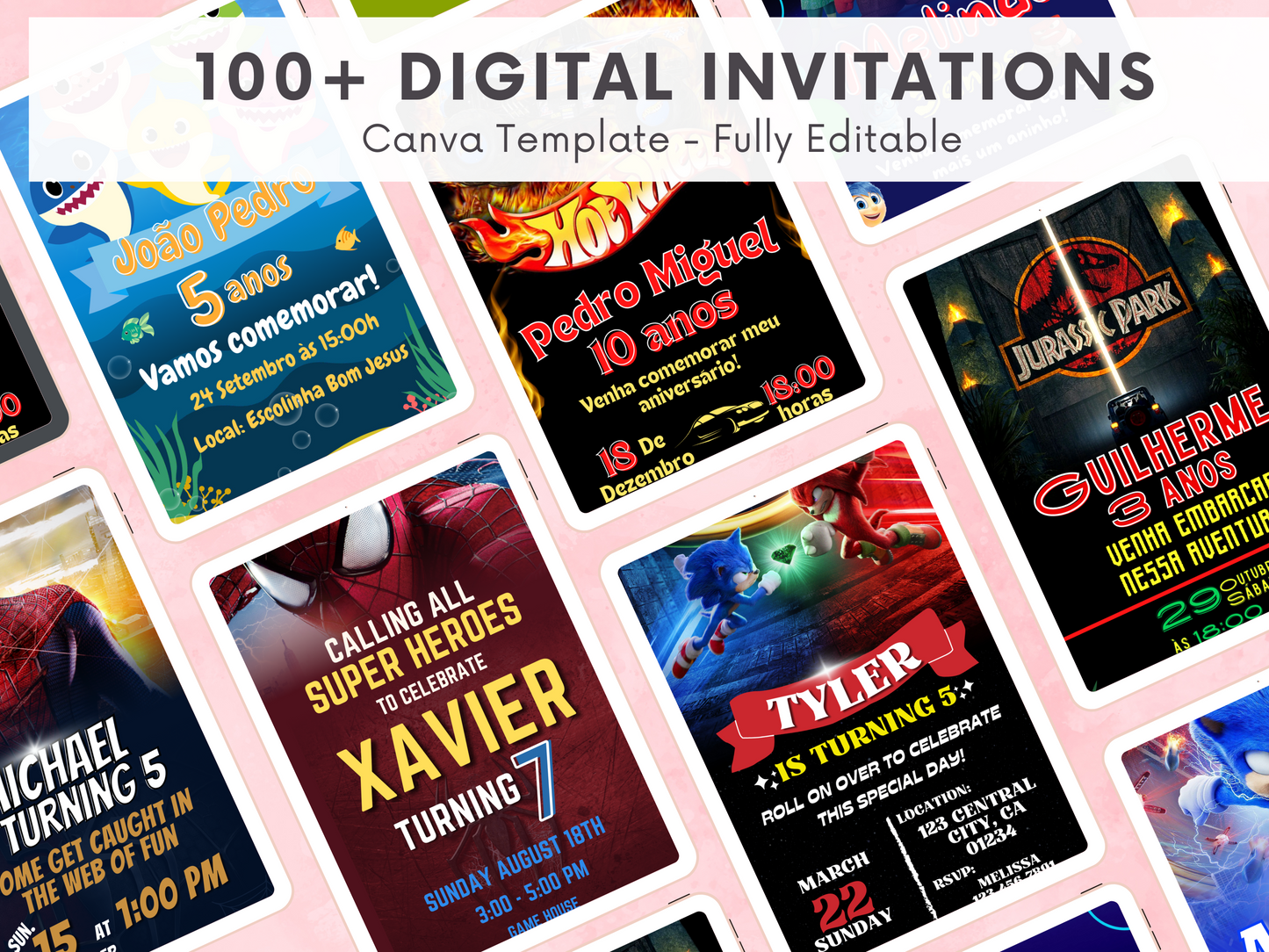 100+ Digital Invitations Canva Templates - RESELL RIGHTS