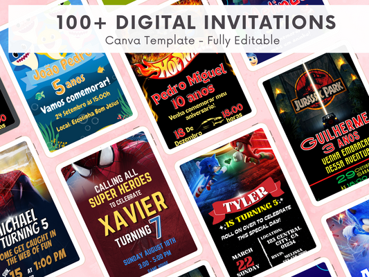 100+ Digital Invitations Canva Templates - RESELL RIGHTS