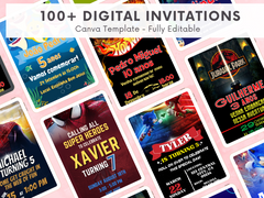 100+ Digital Invitations Canva Templates - RESELL RIGHTS