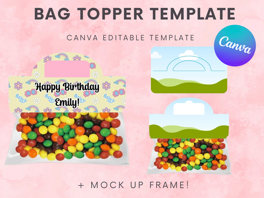 Bag Topper Template - Canva Template