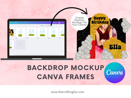 Backdrop Mockup Canva Frames