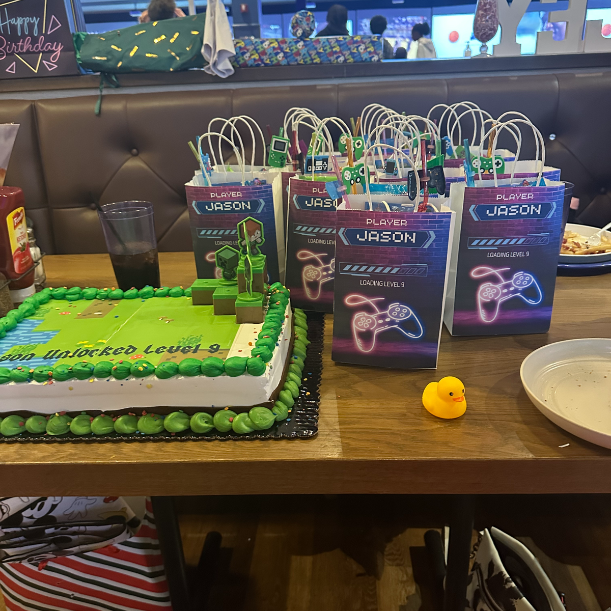 Custom kraft goodie bags with personalized event designs