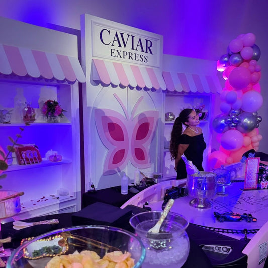 Large-format butterfly and branded event display graphics