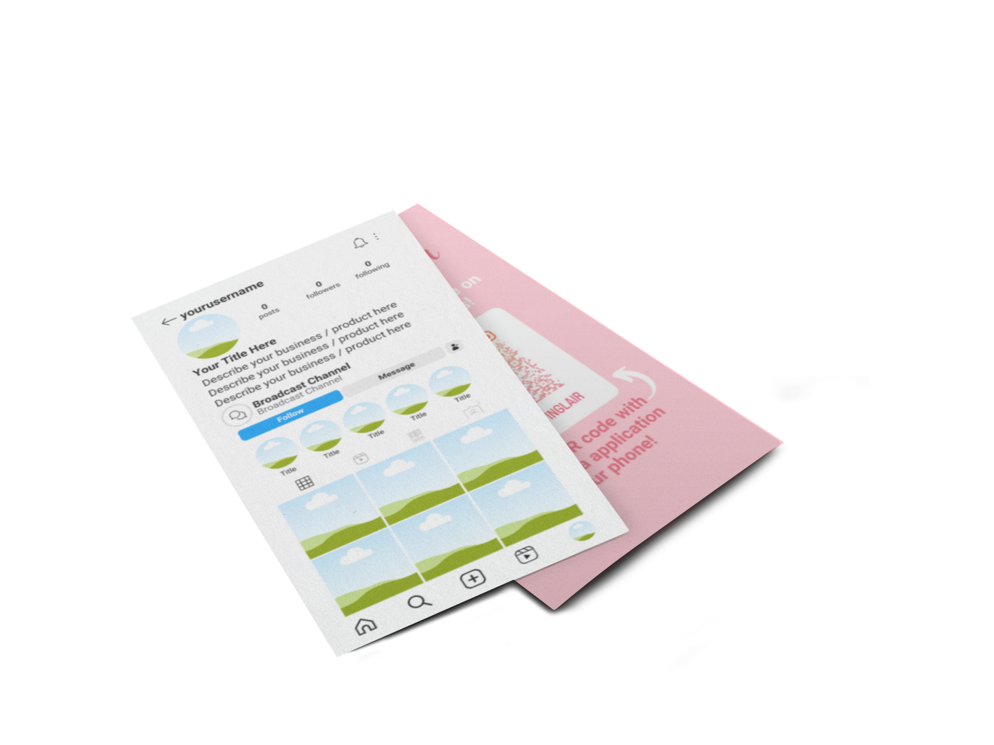 Instagram Business Card - Canva Template